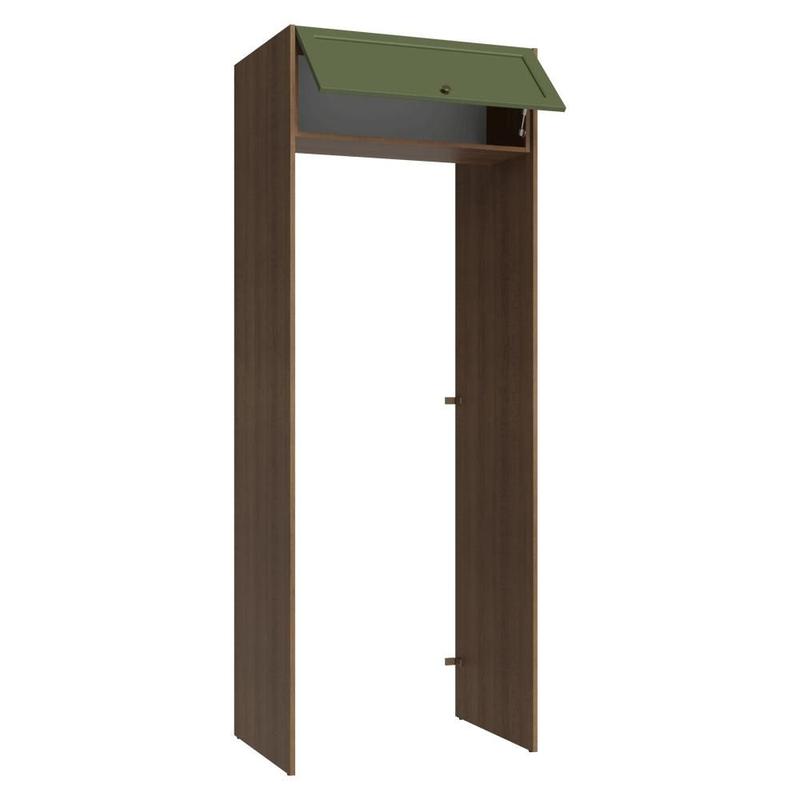 Porta-Geladeira 83 cm 1 Porta Basculante Rustic/Verde Vik Madesa
